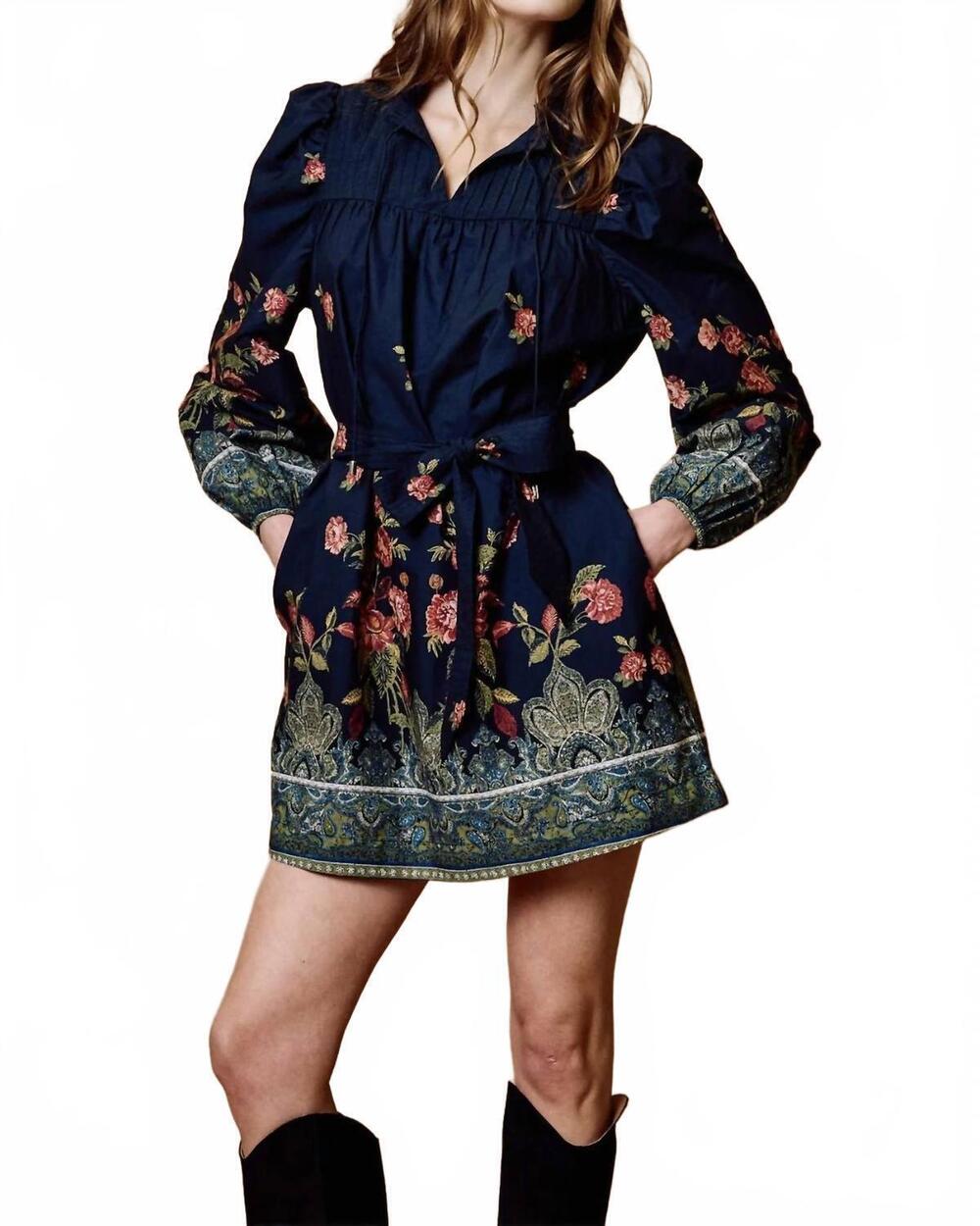 NEW CLEOBELLA ivana mini dress in eglantine print
